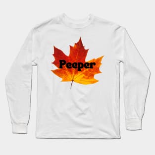 Maple Leaf Peeper Long Sleeve T-Shirt